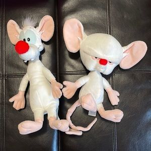 Vintage Pinky and the Brain dolls